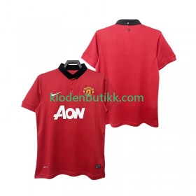 Manchester United 2013 2014 Retro Hjemme Fotballdrakt Kortermet